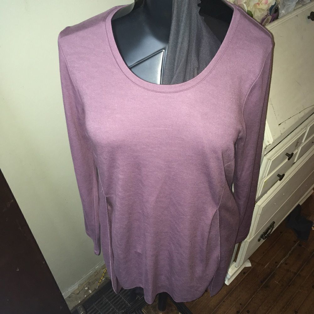 Soft Surroundings L light purple high low tunic